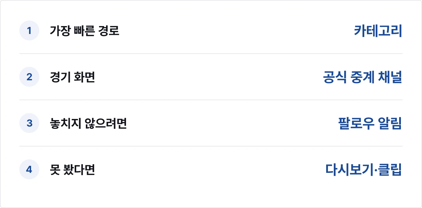 치지직 중계 찾는 법 요약